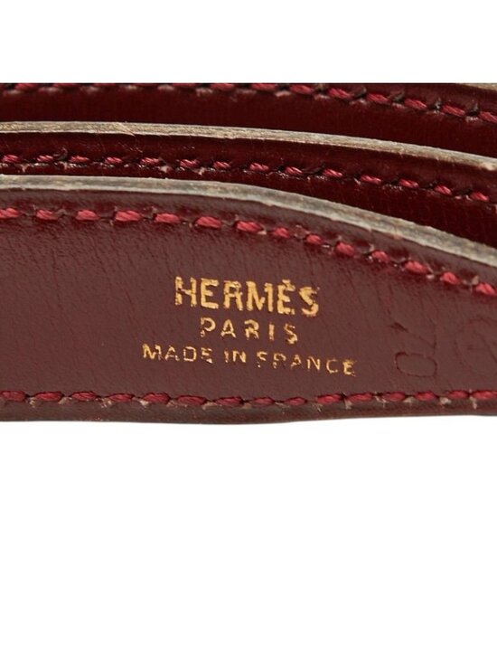 Hermes Belt Reversible Navy Red Leather
